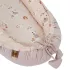 EKO Velvet My Farm Powder Pink Babafészek 90x60cm - Puha, Körülölelő Komfort Vidéki Mintával