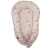 EKO Velvet My Farm Powder Pink Babafészek 90x60cm - Puha, Körülölelő Komfort Vidéki Mintával