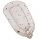 EKO Velvet Bees Beige Babafészek 90x60cm - Puha, Méhecskés Pihenőfészek Kisbabáknak