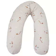   EKO Szoptatós Párna Bees Beige 180cm - Kényelmes, Támogató Baba- és Anyukapárna Szoptatáshoz