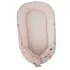 EKO My Farm Stars Powder Pink Kétoldalas Pamut Babafészek 90x60cm - Puha, Megfordítható Pihenőfészek