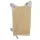 EKO Pamut Füles Mosdókesztyű Cat Beige 20x15cm - Gyengéd Tisztításhoz és Kényelmes Fürdetéshez