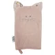 EKO Pamut Füles Mosdókesztyű Cat Rose Pink 20x15cm - Gyengéd Tisztításhoz és Kényelmes Fürdetéshez