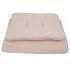 EKO Powder Pink 2 Részes Muszlin Babaágynemű Szett 30x40cm és 75x100cm - Puha, Könnyű és Bőrbarát Alváshoz