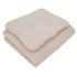 EKO Powder Pink 2 Részes Muszlin Babaágynemű Szett 30x40cm és 75x100cm - Puha, Könnyű és Bőrbarát Alváshoz