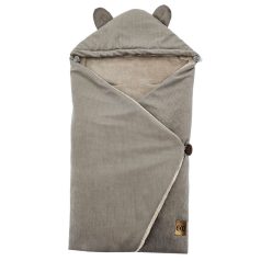   EKO Autósülés Bundazsák Sötét Bézs - Meleg Téli Lábzsák, Puha Belső, Univerzális Rögzítés