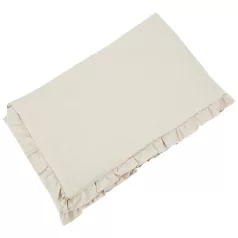 EKO Pamut Rácsoságyvédő Fodros Light Beige 360cm – 100% Pamut, Hipoallergén Töltettel
