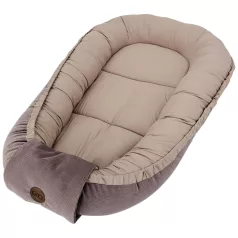 EKO Babafészek Pamut Bársony Dark Pink 85x50cm – Puha Pamut-Bársony Kialakítással
