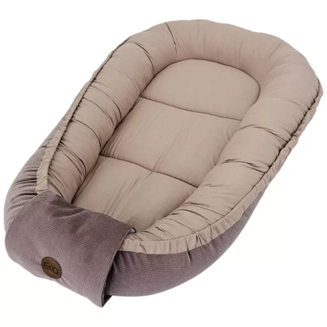 EKO Babafészek Pamut Bársony Dark Pink 85x50cm – Puha Pamut-Bársony Kialakítással