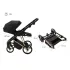 Adamex Quantum Special Edition Black/Rosegold Kombinált Babakocsi - Prémium Kényelem, Sokoldalú Megoldás, Babával Való Mindennapokra