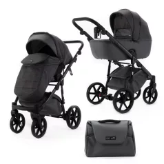   Adamex Nola Natura Stone Kombinált Babakocsi - Prémium Kényelem, Sokoldalú Megoldás, Babával Való Mindennapokra