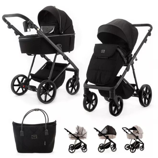 Adamex Delta Natura Carbon Kombinált Babakocsi - Prémium Kényelem, Sokoldalú Megoldás, Babával Való Mindennapokra