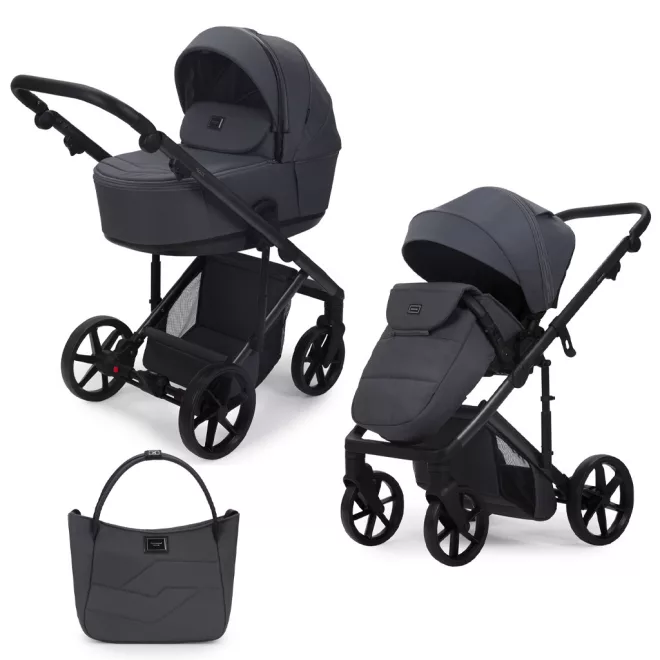 Adamex Dolce Natura Stone Kombinált Babakocsi - Prémium Kényelem, Sokoldalú Megoldás, Babával Való Mindennapokra