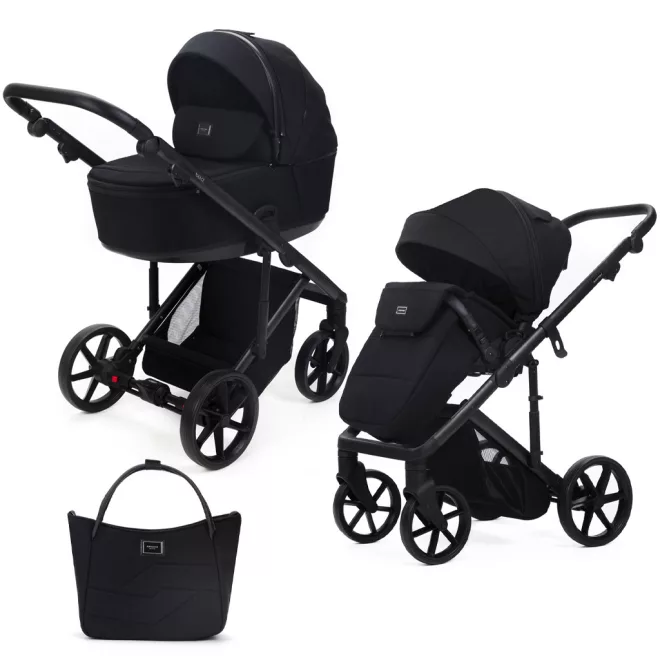 Adamex Dolce Natura Carbon Kombinált Babakocsi - Prémium Kényelem, Sokoldalú Megoldás, Babával Való Mindennapokra