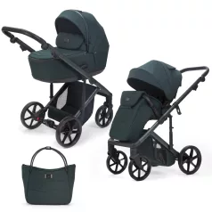   Adamex Dolce Natura Forest Kombinált Babakocsi - Prémium Kényelem, Sokoldalú Megoldás, Babával Való Mindennapokra