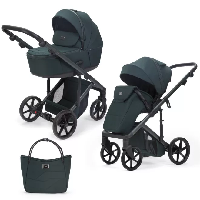 Adamex Dolce Natura Forest Kombinált Babakocsi - Prémium Kényelem, Sokoldalú Megoldás, Babával Való Mindennapokra