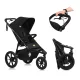 Lionelo Azura Sport Babakocsi Black Onyx - Könnyű Összecsukható Sport Babakocsi Városi Használatra