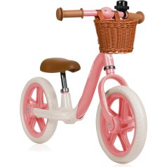  Lionelo Alex Plus Gyerek Futóbicikli Pink Rose - Stabil Tanuló Futóbicikli Állítható Üléssel 3 Éves Kortól