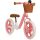 Lionelo Alex Plus Gyerek Futóbicikli Pink Rose - Stabil Tanuló Futóbicikli Állítható Üléssel 3 Éves Kortól