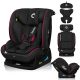 Lionelo Aart i-Size Autósülés 40-150 cm Fekete Karbon Piros - Isofix Gyerekülés Újszülött Kortól, Állítható Fejtámla