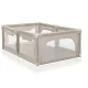 Lionelo Gyermek Játszókarám Willow Bézs Homok 127x187cm – NaturalBabyShop részletes termékkép és vásárlási információ