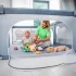 Lionelo Gyermek Játszókarám Willow Bézs Homok 127x187cm – NaturalBabyShop részletes termékkép és vásárlási információ
