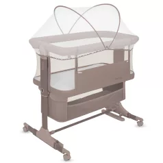 Lionelo Jodie Beige Taupe 3in1 Babaöböl, Bölcső és Szabadon Álló Kiságy – Babaöböl, Bölcső és Kiságy Egyben, Matrac + Szúnyogháló