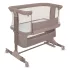 Lionelo Jodie Beige Taupe 3in1 Babaöböl, Bölcső és Szabadon Álló Kiságy – Babaöböl, Bölcső és Kiságy Egyben, Matrac + Szúnyogháló