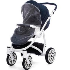   BabyOno Univerzális Szúnyogháló Babakocsira és Mózeskosárra Fehér Színben (95x60x20cm)