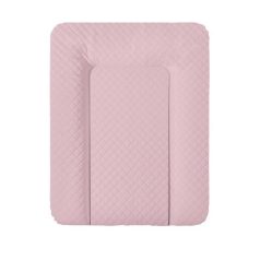   CEBA BABY Pelenkázó Alátét Komódhoz Puha CARO Pink Mintával 50x70cm - Ftalátmentes, Könnyen Tisztítható