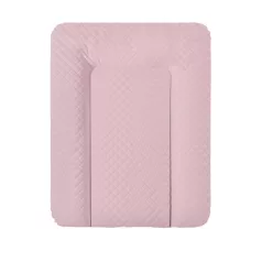   Ceba Baby Pelenkázó Alátét Komódhoz Puha CARO Pink Mintával 50x70cm - Ftalátmentes, Könnyen Tisztítható