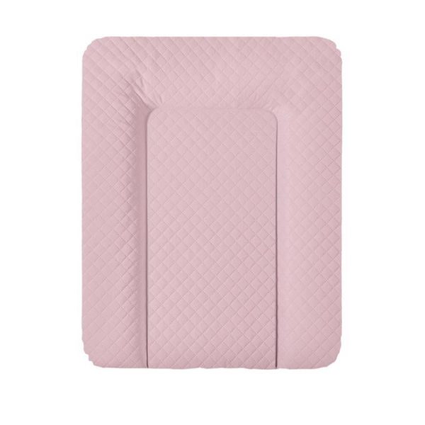 CEBA BABY Pelenkázó Alátét Komódhoz Puha CARO Pink Mintával 50x70cm - Ftalátmentes, Könnyen Tisztítható