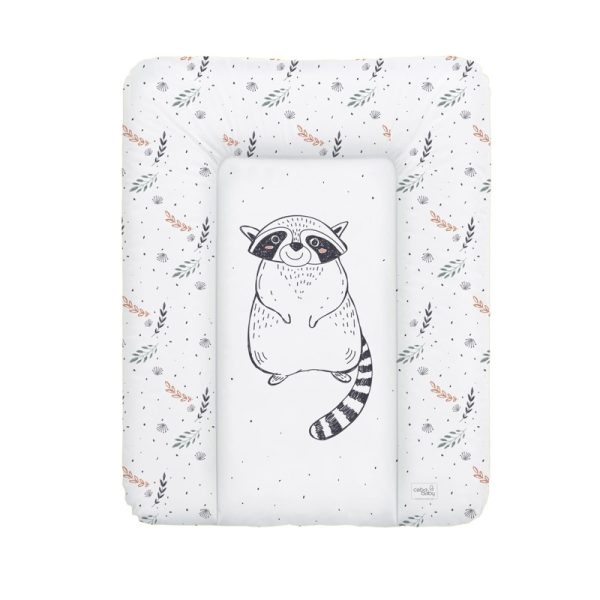 CEBA BABY Pelenkázó Alátét Komódra Puha Mosómedve Mintával 50x70cm - Ftalátmentes, Könnyen Tisztítható