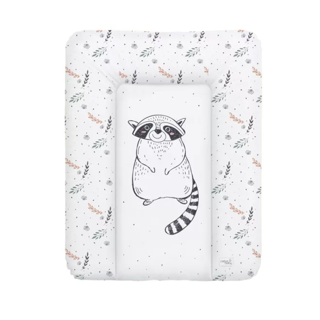 Ceba Baby Pelenkázó Alátét Komódra Puha Mosómedve Mintával 50x70cm - Ftalátmentes, Könnyen Tisztítható