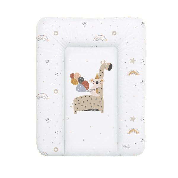 CEBA BABY Pelenkázó Alátét Komódra Puha Zsiráf Mintával 50x70cm - Ftalátmentes, Könnyen Tisztítható