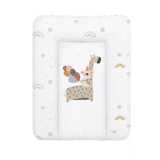 Ceba Baby Pelenkázó Alátét Komódra Puha Zsiráf Mintával 50x70cm - Ftalátmentes, Könnyen Tisztítható