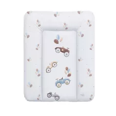   Ceba Baby Pelenkázó Alátét Komódra Puha Retro Autók Mintával 50x70cm - Ftalátmentes, Könnyen Tisztítható