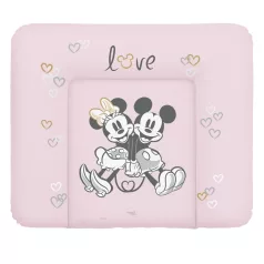  Ceba Baby Pelenkázó Alátét Komódhoz Puha (85x72) Disney Minnie & Mickey Pink - Kényelmes és Higiénikus Pelenkázáshoz Mindennapi Babaápoláshoz