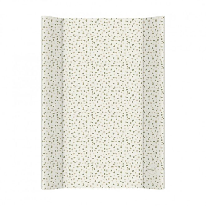 Ceba Baby Basic Spots Pelenkázó Alátét 2 Szegéllyel és Merev Lappal 50x70cm - Stabil, Puha és Könnyen Tisztítható Pelenkázófelület Babáknak