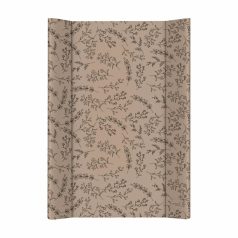   Ceba Baby Basic Flowers Pelenkázó Alátét 2 Szegéllyel és Merev Lappal 50x70cm - Stabil, Puha és Könnyen Tisztítható Pelenkázófelület Babáknak