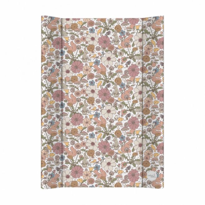 Ceba Baby Basic Garden Pelenkázó Alátét 2 Szegéllyel és Merev Lappal 50x70cm - Stabil, Kényelmes és Könnyen Tisztítható Pelenkázófelület Babáknak