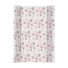   Ceba Baby Ultra Light Lots of Love Pelenkázó Alátét 2 Szegéllyel és Merev Lappal 50x70cm - Stabil, Könnyű és Könnyen Tisztítható Pelenkázófelület Babáknak