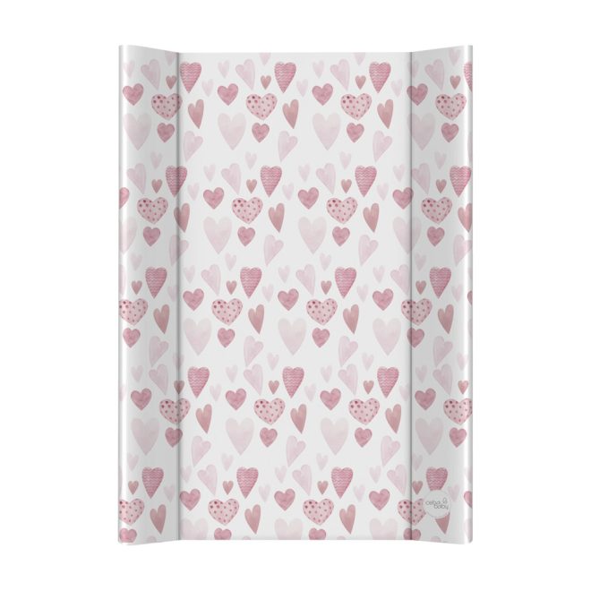 Ceba Baby Ultra Light Lots of Love Pelenkázó Alátét 2 Szegéllyel és Merev Lappal 50x70cm - Stabil, Könnyű és Könnyen Tisztítható Pelenkázófelület Babáknak