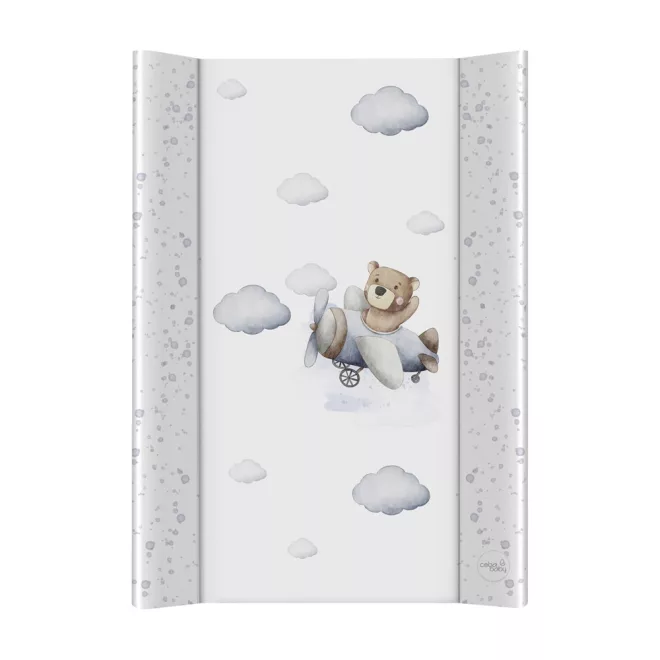 Ceba Baby Ultra Light Pilot Bear Pelenkázó Alátét 2 Szegéllyel és Merev Lappal 50x70cm - Stabil, Könnyű és Könnyen Tisztítható Pelenkázófelület Babáknak