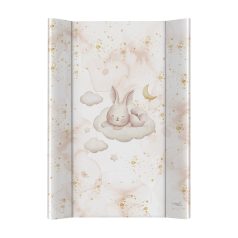   Ceba Baby Ultra Light Sleepy Bunny Pelenkázó Alátét 2 Szegéllyel és Merev Lappal 50x70cm - Stabil, Könnyű és Könnyen Tisztítható Pelenkázófelület Babáknak