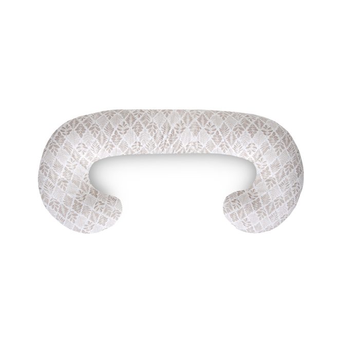 Ceba Baby Szoptatós Párna Cebuška PHYSIO Duo Jersey 300cm Brown Leaves - Kényelmes, Támogató, Baba- és Anyabarát