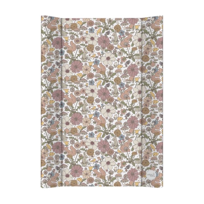 Ceba Baby Basic Garden Pelenkázó Alátét 2 Szegéllyel és Puha Felülettel 50x70cm - Kényelmes, Biztonságos és Könnyen Tisztítható Pelenkázófelület Babáknak