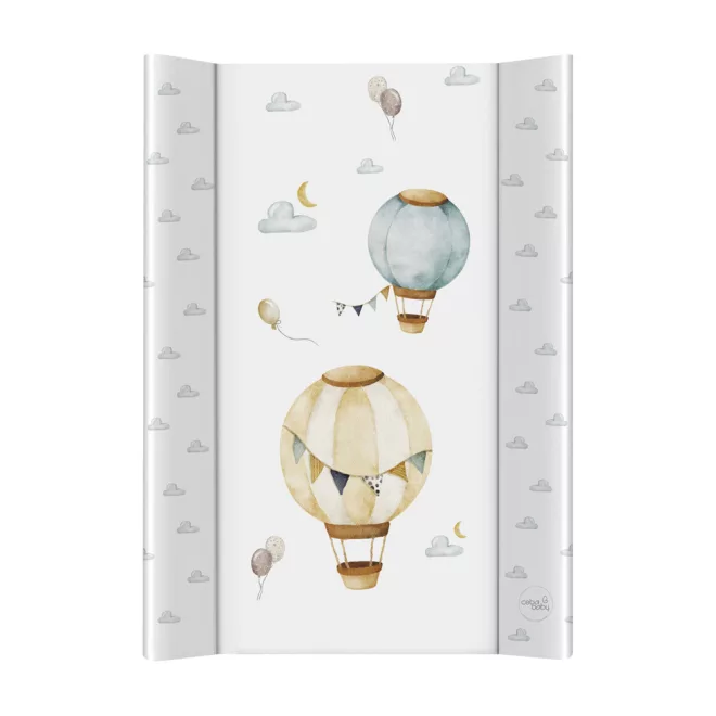 Ceba Baby Basic Balloons Pelenkázó Alátét 2 Szegéllyel és Puha Felülettel 50x70cm - Kényelmes, Biztonságos és Könnyen Tisztítható Pelenkázófelület Babáknak