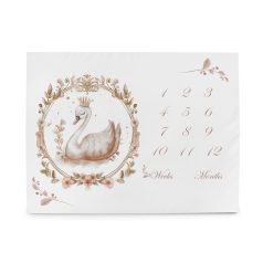   Ceba Baby Basic Glamour Style Mérföldkő Fotó Alátét 92x72cm - Puha és Elegáns Baba Fotóháttér a Hónapról-Hónapra Emlékek Megörökítéséhez