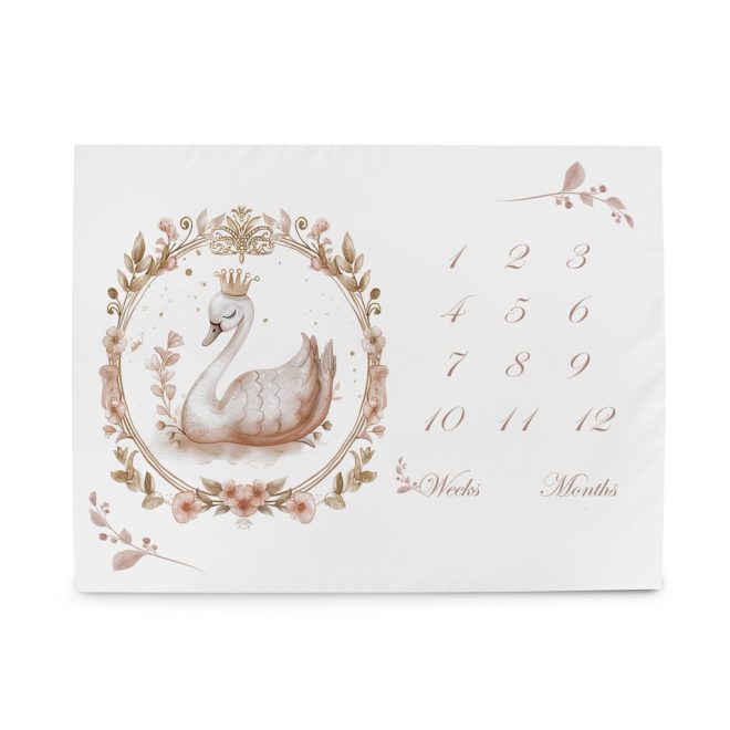 Ceba Baby Basic Glamour Style Mérföldkő Fotó Alátét 92x72cm - Puha és Elegáns Baba Fotóháttér a Hónapról-Hónapra Emlékek Megörökítéséhez